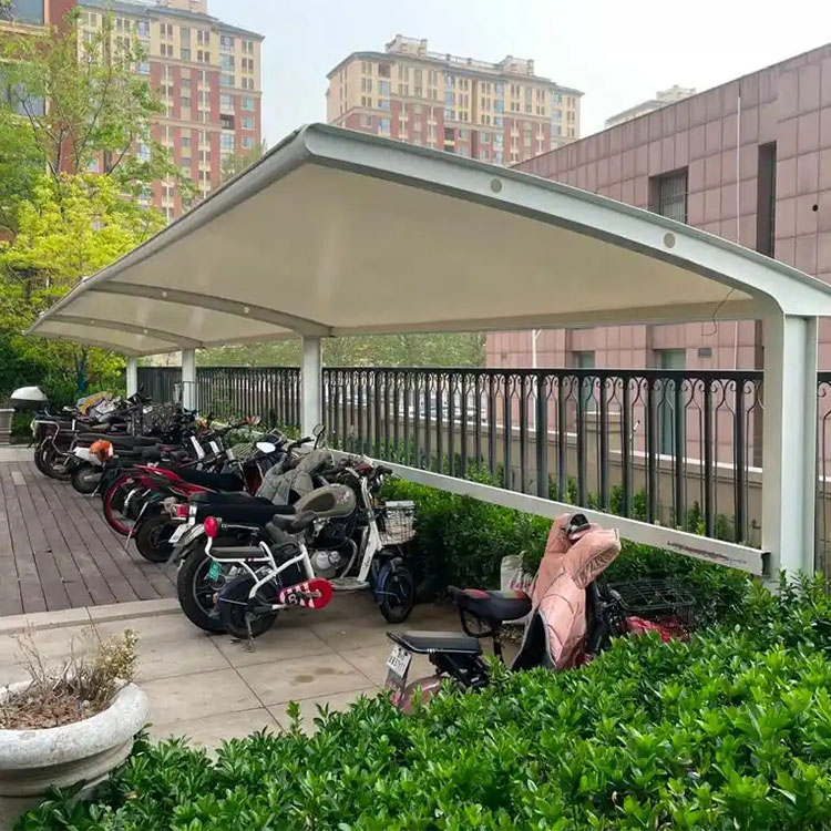 康保县膜结构电动车棚